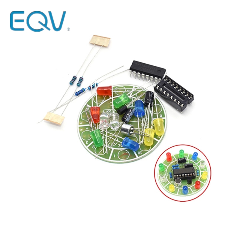 Diy Electronics News - CD4017 التحكم الصوتي الملون الدورية مجموعة
