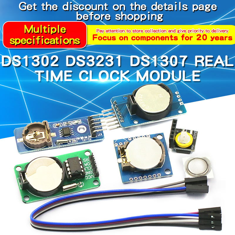 Rtc Module Ds3231 - 1 قطعة DS1302/DS1307/PCF8563/DS3231 AT24C32 I2C IIC