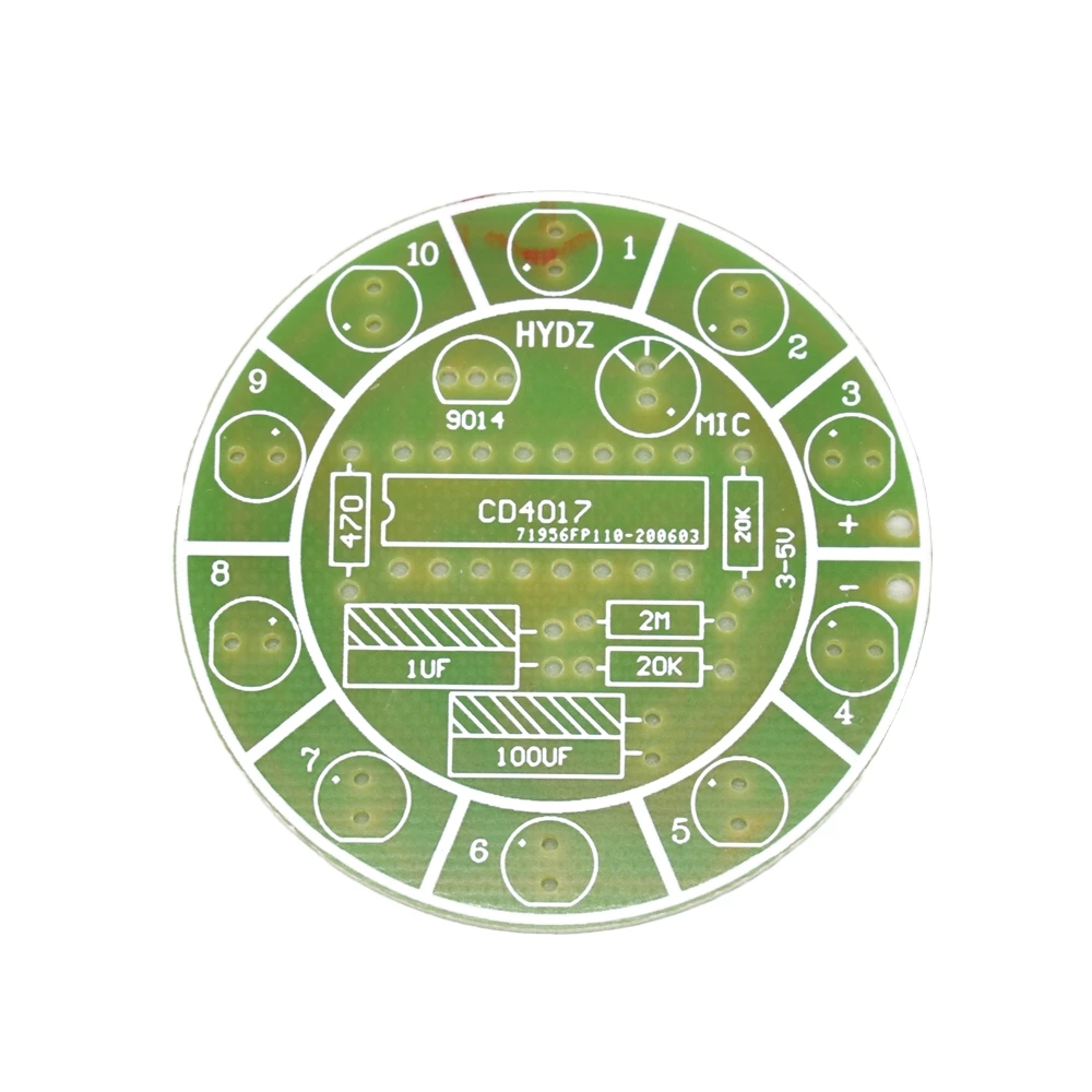 CD4017 التحكم الصوتي الملون ال - مراجعة Diy Electronics News وسعره