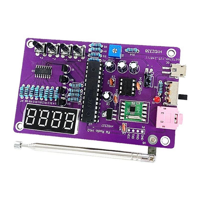 طقم بناء راديو FM ثنائي القناة - مراجعة Diy Electronics Kits For Adults وسعره