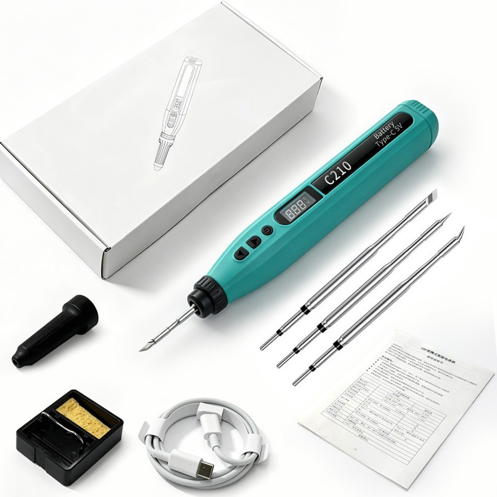 مجموعة مكواة لحام رقمية ذكية م - مراجعة Diy Electronics Tools وسعره