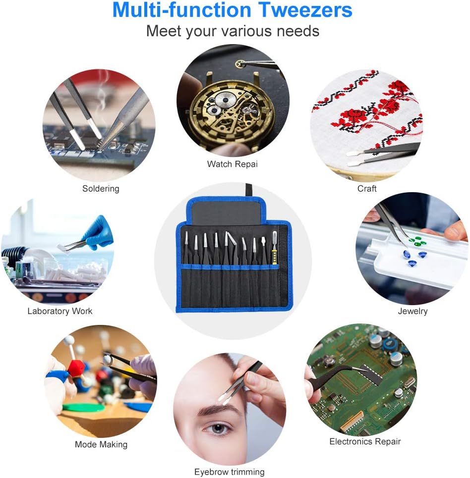 أداة ملاقط دقيقة ESD مضادة للك - مراجعة Diy Electronics Art وسعره