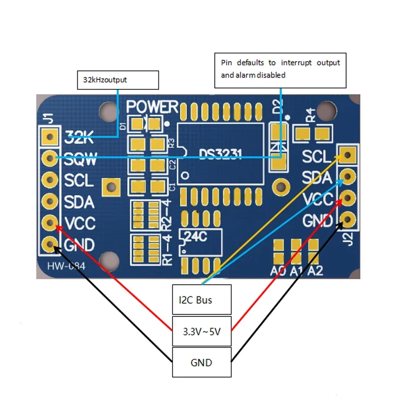 DS3231 AT24C32 وحدة RTC الدقيق - مراجعة Rtc Module Ds3231 وسعره