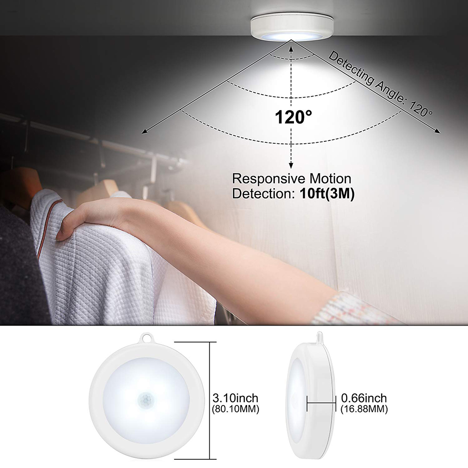 PIR محس حركة LED ضوء الليل بطا - مراجعة Ldr Light Sensor وسعره