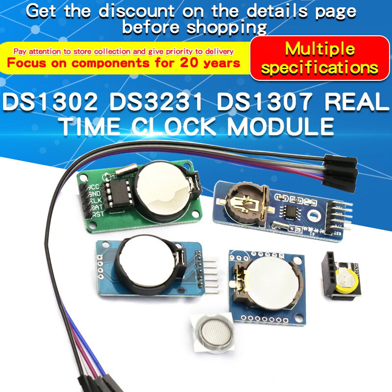 1 قطعة DS1302/DS1307/PCF8563/D - مراجعة Rtc Module Ds3231 وسعره