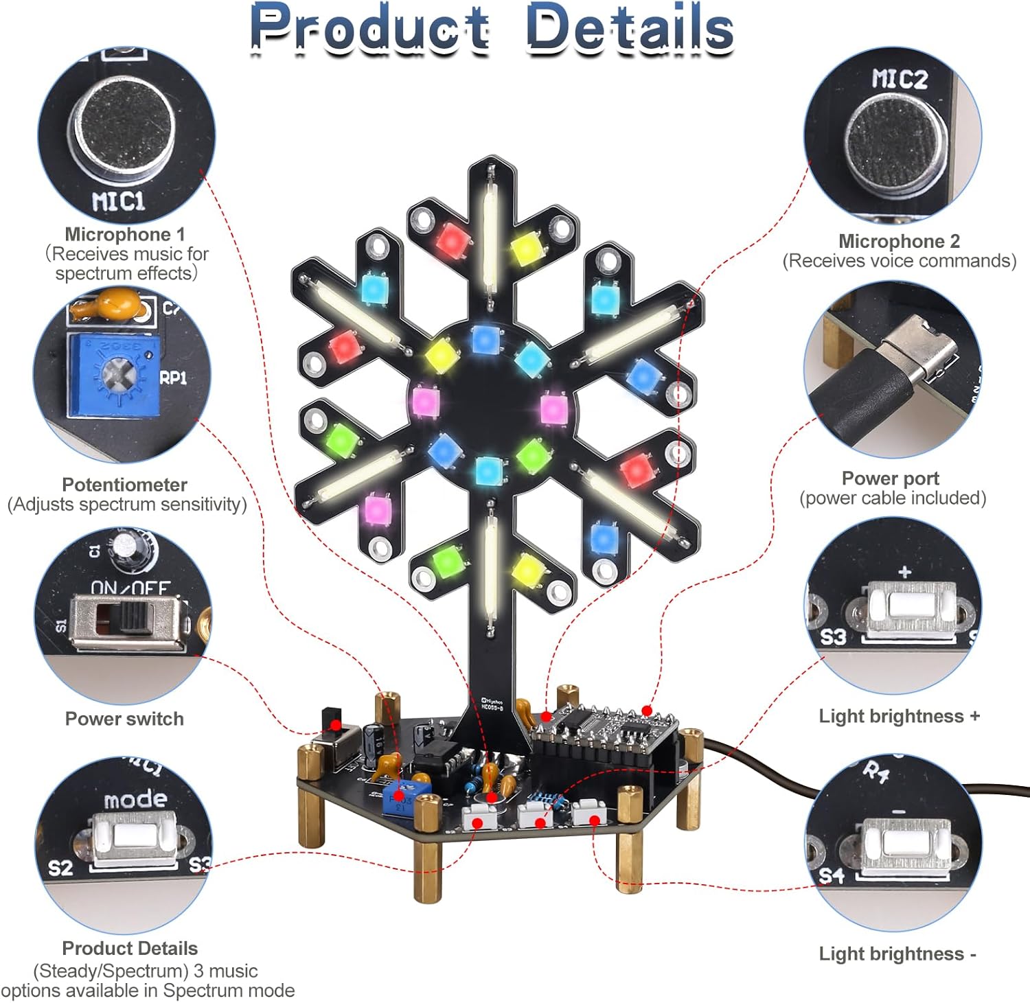 طقم تدريب على اللحام مع إضاءة  - مراجعة Diy Electronics News وسعره