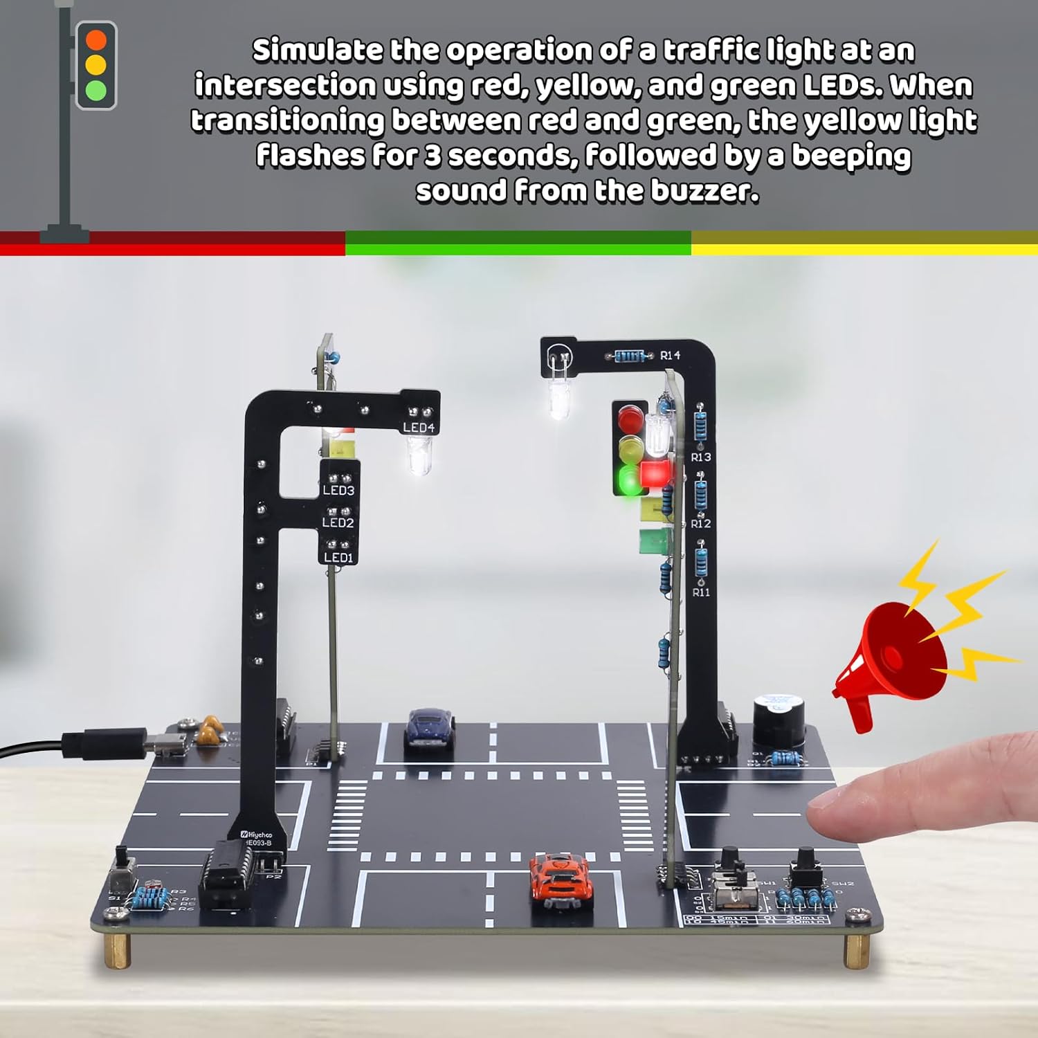 مجموعة محاكاة إشارة المرور مع  - مراجعة Diy Electronics Kits For Adults وسعره