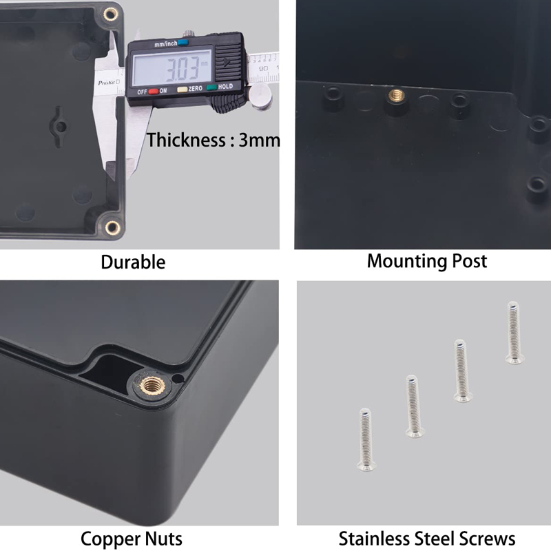 صندوق توصيل مقاوم للماء ABS ال - مراجعة Diy Electronics Storage وسعره
